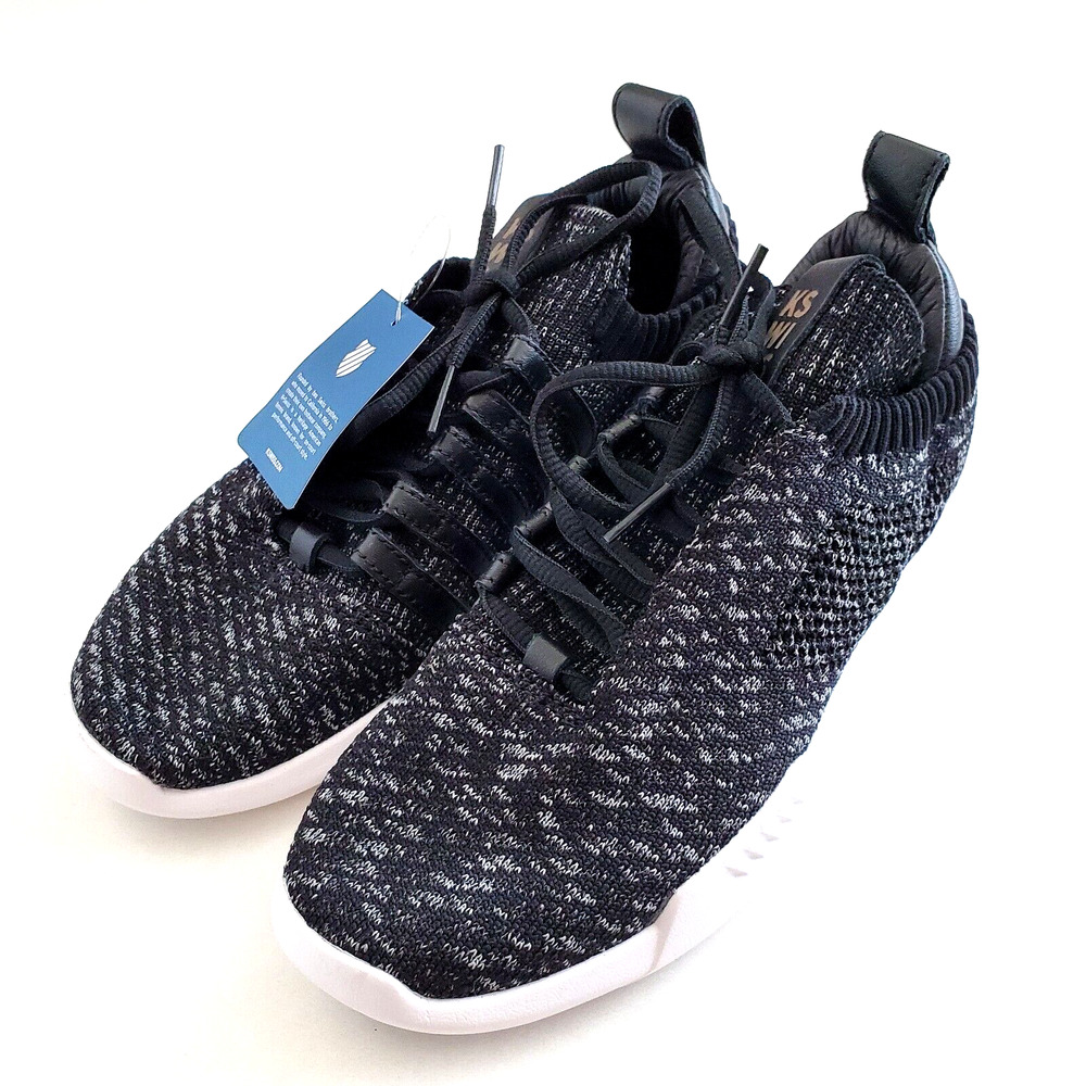 K-Swiss Gen K Icon Knit Gray Lace Up Womens 5.5 Shoes Sneakers 95578-021-M Low